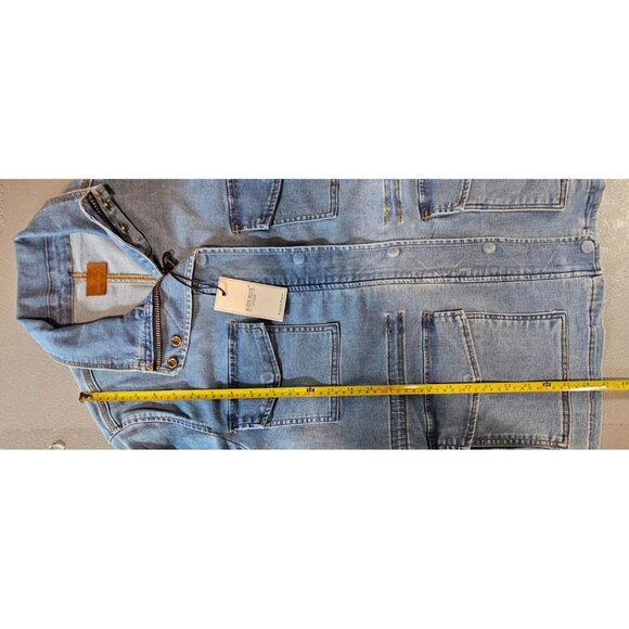 Judy Blue Womens M Denim Won't‎ Lose My Way Utility Jacket NWT - Picture 11 of 12